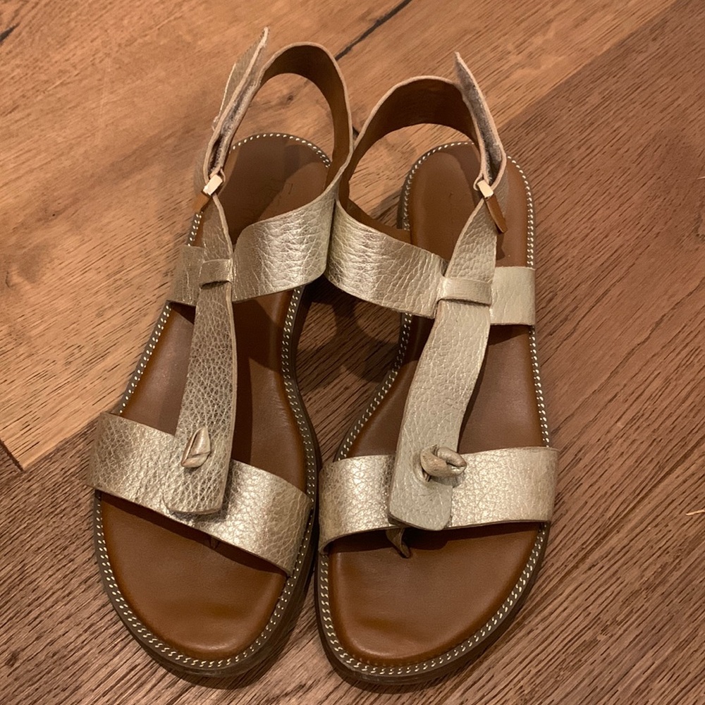 Franco Sarto Gold Sandals